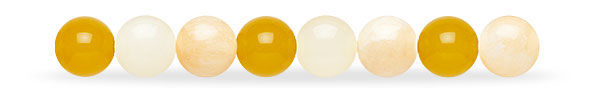 Yellow "Jade" Quartz Gemstone Beads